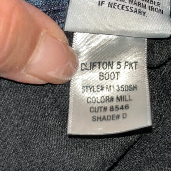 Men's 31 HUDSON CLIFTON 5 POCKET BOOT MEDIUM WASH BLUE DENIM JEANS MADE IN USA - Picture 14 of 14